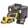 Аккумуляторный рубанок DEWALT DCP580P1T, 18 В, 15000 об/мин, 82 мм, с АКБ 5 Ач и ЗУ, в кейсе TSTAK (DCP580P1NT-XJ)