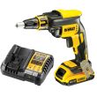 Аккумуляторный ленточный шуруповерт DEWALT DCF620D1, 18 В, 30 Нм, 4400 об/мин, с АКБ 2 Ач и ЗУ (DCF620D1N-XJ)