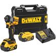 Аккумуляторный гайковерт DEWALT DCF922P2T, 18 В, 610 Нм, 3550 уд/мин, с 2 АКБ 5 Ач и ЗУ, в кейсе TSTAK (DCF922P2T-QW)