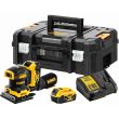 Аккумуляторная плоскошлифовальная машина DEWALT DCW200P2, 18 В, 13500 кол/мин, с 2 АКБ 5 Ач и ЗУ, в кейсе TSTAK (DCW200P2-QW)