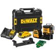 Аккумуляторный лазерный нивелир DEWALT DCE089D1G18, 12/18 В, зеленый луч, 30 м, с АКБ 2 Ач и ЗУ, в кейсе TSTAK (DCE089D1G18-QW)