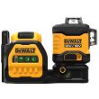Аккумуляторный лазерный нивелир DEWALT DCE089D1G18, 12/18 В, зеленый луч, 30 м, с АКБ 2 Ач и ЗУ, в кейсе TSTAK (DCE089D1G18-QW)