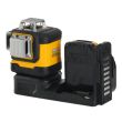 Аккумуляторный лазерный нивелир DEWALT DCE089D1G18, 12/18 В, зеленый луч, 30 м, с АКБ 2 Ач и ЗУ, в кейсе TSTAK (DCE089D1G18-QW)
