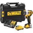 Аккумуляторный шуруповерт DEWALT DCF801D2, 12 В, 163 Нм, 3600 уд/мин, с 2 АКБ 2 Ач и ЗУ, в кейсе TSTAK (DCF801D2-QW)