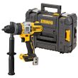 Аккумуляторная дрель-шуруповерт DEWALT DCD999NT, 18 В, 2250 об/мин, 38250 уд/мин, без АКБ и ЗУ, в кейсе TSTAK (DCD999NDWST1-70703)
