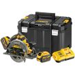 Аккумуляторная дисковая пила DEWALT DCS579X2, 54 В, 190 мм, 5800 об/мин, с 2 АКБ 3 Ач и ЗУ, в кейсе TSTAK (DCS579X2-QW)
