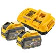 Набор DEWALT: 2 АКБ DCB548, Li-Ion, 18/54 В, 12/4 Ач и быстрое зарядное устройство DCB118, 18/54 В, 8 А, в кейсе TSTAK, DCB118Y2T