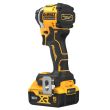 Аккумуляторный шуруповерт DEWALT DCF850P2T, 18 В, 206 Нм, 3800 уд/мин, с 2 АКБ 5 Ач и ЗУ, в кейсе TSTAK (DCF850P2DWST1-70703)