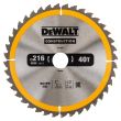 Диск пильный по дереву DEWALT CONSTRUCTION, 216х30х1.7 мм (DT1953-QZ)