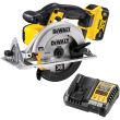 Аккумуляторная дисковая пила DEWALT DCS391P1, 18 В, 165 мм, 5150 об/мин, с АКБ 5 Ач и ЗУ (DCS391P1N-XJ)