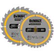 Пильный диск по дереву DEWALT DT90270, 165х20х1 мм, 2 шт. (DT90270-QZ)