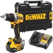 Аккумуляторная дрель-шуруповерт DEWALT DCD800P1T, 18 В, 2000 об/мин, с АКБ 5 Ач и ЗУ, в кейсе TSTAK (DCD800P1NT-XJ)