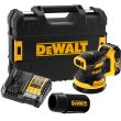 Аккумуляторная эксцентриковая шлифмашина DEWALT DCW210P1T, 18 В, 125 мм, 12000 кол/мин, с АКБ 5 Ач и ЗУ, в кейсе TSTAK