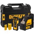Аккумуляторный набор лазерного инструмента DEWALT DW0887100-1: нивелир DW088CG + дальномер DWHT77100, на батарейках, в кейсе TSTAK