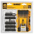 Набор бит DEWALT DW2166, PH/SL/Sq/Torx, 25/51/89 мм, 45 шт., в кейсе