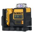 Аккумуляторный лазерный нивелир DEWALT DCE0811D1G, 12 В, зеленый луч, 35 м, с АКБ 2 Ач и ЗУ, в кейсе TSTAK (DCE0811D1G-QW)