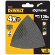 Шлифлисты дельта DEWALT DTM3093, 93x93 мм, 120 G, 5 шт.