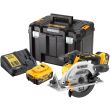 Аккумуляторная дисковая пила DEWALT DCS565P2, 18 В, 165 мм, 4950 об/мин, с 2 АКБ 5 Ач и ЗУ, в кейсе TSTAK (DCS565P2-QW)