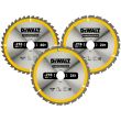 Пильный диск по дереву DEWALT DT1962, 216х30х1.7 мм, 3 шт. (DT1962-QZ)