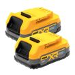 Аккумулятор DEWALT POWERSTACK DCBP034E2, Li-Ion, 18 В, 1.7 Ач, 2 шт. (DCBP034E2-XJ)