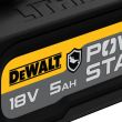 Аккумулятор DEWALT POWERSTACK DCBP518G, маслостойкий, Li-Ion, 18 В, 5 Ач (DCBP518G-XJ)