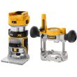 Аккумуляторный вертикальный фрезер DEWALT DCW604NT, 18 В, 25500 об/мин, 55 мм, без АКБ и ЗУ, в кейсе TSTAK (DCW604NT-XJ)