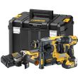 Аккумуляторный набор DEWALT DCK330P2T: дрель-шуруповерт DCD800 + УШМ DCG405 + перфоратор DCH273, с 2 АКБ 5 Ач и ЗУ в кейсе TSTAK