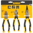 Набор плоскогубцев и кусачек DEWALT DWHT82813-0: плоскогубцы, 16 см + длинногубцы, 20 см + кусачки, 16 см