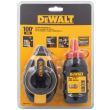 Разметочный комплект DEWALT DWHT47374L: катушка со шнуром, 30 м, и порошковый мел, красный, 113 г