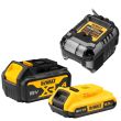 Аккумуляторный набор DEWALT DCK308DM, 18 В: шуруповерт DCF620 + УШМ DCG405 + перфоратор DCH133, с 2 АКБ 2 и 4 Ач и ЗУ, в сумке