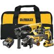 Аккумуляторный набор DEWALT DCK308DM, 18 В: шуруповерт DCF620 + УШМ DCG405 + перфоратор DCH133, с 2 АКБ 2 и 4 Ач и ЗУ, в сумке