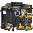 Аккумуляторный набор DEWALT DCK2200H2T, 18 В: дрель-шуруповерт DCD1007 + шуруповерт DCF860, с 2 АКБ 5 Ач и ЗУ, в кейсе TSTAK