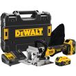 Аккумуляторный ламельный фрезер DEWALT DCW682P2, 18 В, 8000 об/мин, с 2 АКБ 5 Ач и ЗУ, в кейсе TSTAK (DCW682P2-QW)