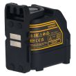 Лазерный нивелир DEWALT DW088K, на батарейках, красный луч, 10 м, в кейсе (DW088K-XJ)