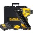 Аккумуляторный гвоздезабивной пистолет DEWALT DCN930P2, 18 В, с 2 АКБ 5 Ач и ЗУ, в кейсе (DCN930P2-QW)