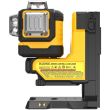 Аккумуляторный лазерный нивелир DEWALT DCLE34035D1, 18 В, зеленый луч, 80 м, с АКБ 2 Ач и ЗУ, в кейсе TSTAK (DCLE34035D1-QW)