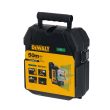 Лазерный нивелир DEWALT DW089CG-XJ, самовыравнивающийся, зеленый луч, 20 м, в кейсе