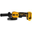 Аккумуляторная угловая шлифмашина DEWALT DCG407M2T, 18 В, 125 мм, 9000 об/мин, с 2 АКБ 4 Ач и ЗУ, в кейсе TSTAK (DCG407M2T-QW)