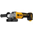 Аккумуляторная угловая шлифмашина DEWALT DCG407M2T, 18 В, 125 мм, 9000 об/мин, с 2 АКБ 4 Ач и ЗУ, в кейсе TSTAK (DCG407M2T-QW)