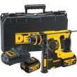 Аккумуляторный перфоратор DEWALT DCH253M2, 18 В, 2.1 Дж, 4500 уд/мин, с 2 АКБ 4 Ач и ЗУ, в кейсе (DCH253M2-QW)