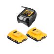 Набор DEWALT DCB1102D2: 2 АКБ DCB183, Li-Ion, 18 В, 2 Ач и зарядное устройство DCB1102, 12/18 В, 2 A (DCB1102D2-QW)
