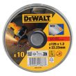 Диск отрезной DEWALT DT42340TZ, по металлу, 125х22.23х1.2 мм, 10 шт. (DT42340TZ-QZ)
