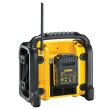 Аккумуляторный радиоприемник DEWALT, 12/18 В, с возможностью работы от сети, без АКБ и ЗУ, DCR020