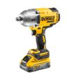 Аккумуляторный гайковерт DEWALT DCF900P2G, 18 В, 1898 Нм, 2200 уд/мин, с 2 АКБ 5 Ач и ЗУ, в кейсе (DCF900H2T-QW)