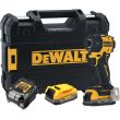Аккумуляторный масляный шуруповерт DEWALT DCF870E2T, 18 В, 56 Нм, 4200 уд/мин, с 2 АКБ 1.7 Ач и ЗУ, в кейсе TSTAK (DCF870E2T-QW)