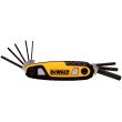 Набор шестигранных ключей DEWALT DWHT70263, 1.5-8 мм, 8 шт.
