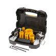 Набор коронок по мультиматериалу и пилотных сверл DEWALT DT90358, 20 - 64 мм, 10 шт. (DT90358-QZ)