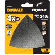 Шлифлисты дельта DEWALT DTM3095, 93x93 мм, 240 G, 5 шт.