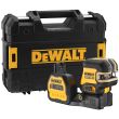 Аккумуляторный лазерный построитель плоскостей DEWALT DCE825NG18, 12/18 В, зеленый луч, 30 м, без АКБ и ЗУ, в кейсе TSTAK