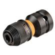 Адаптер для ударного гайковерта внешний квадрат DEWALT DT7508, 1/2 дюйма, – внутренний шестигранник 1/4 дюйма